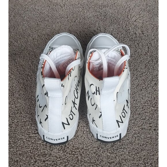 Converse All Star "Not A Chuck" White Orange Kids Size 6 Women's Size 7.5 - Picture 4 of 8